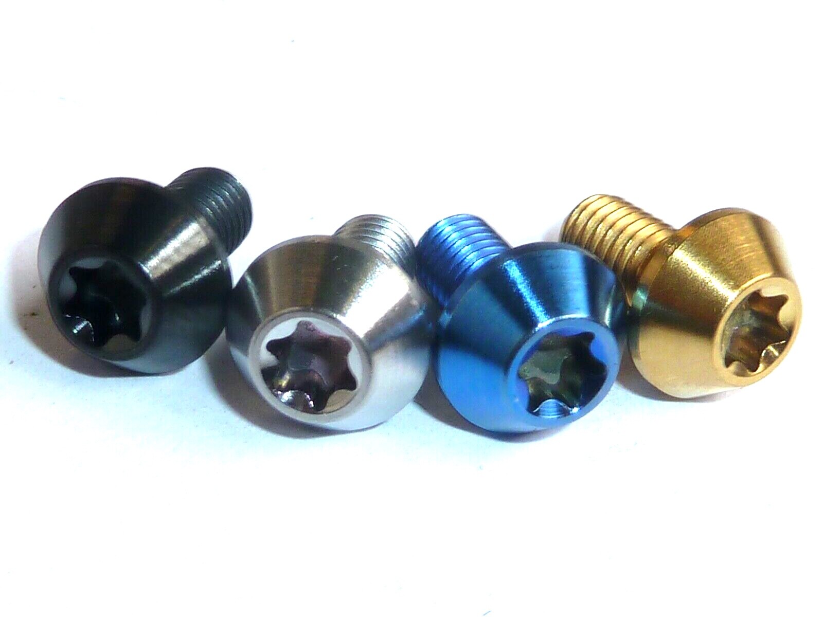 Titanium Rotor Disc Bolts M5x10 T25 Torx Gold 6 12 packs Ti mountain bike bmx