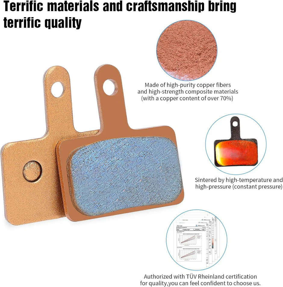1Pair Brake Pad with Metal for Hikeep K6-L e bike Disc Brake Pad in USA