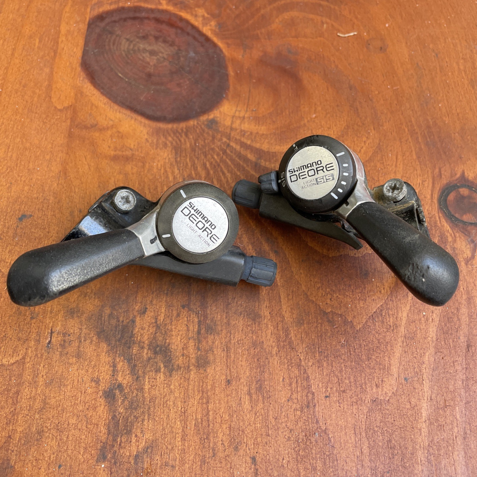 Vintage SHIMANO Deore SL-MT60 3 x 6 Speed Thumb Shifter Set MTB Made in JAPAN!
