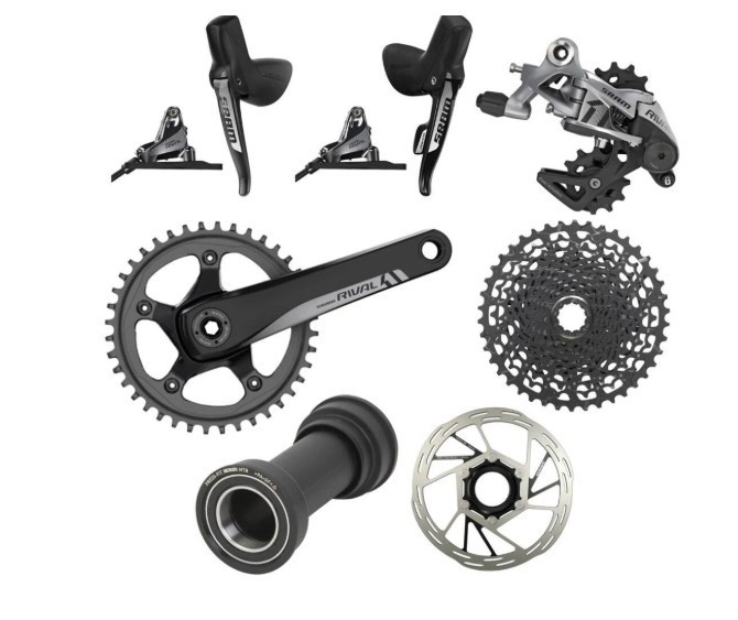 SRAM Rival 1X 11-Speed Mechanical Groupset with Hydraulic Brakes – New Take-off