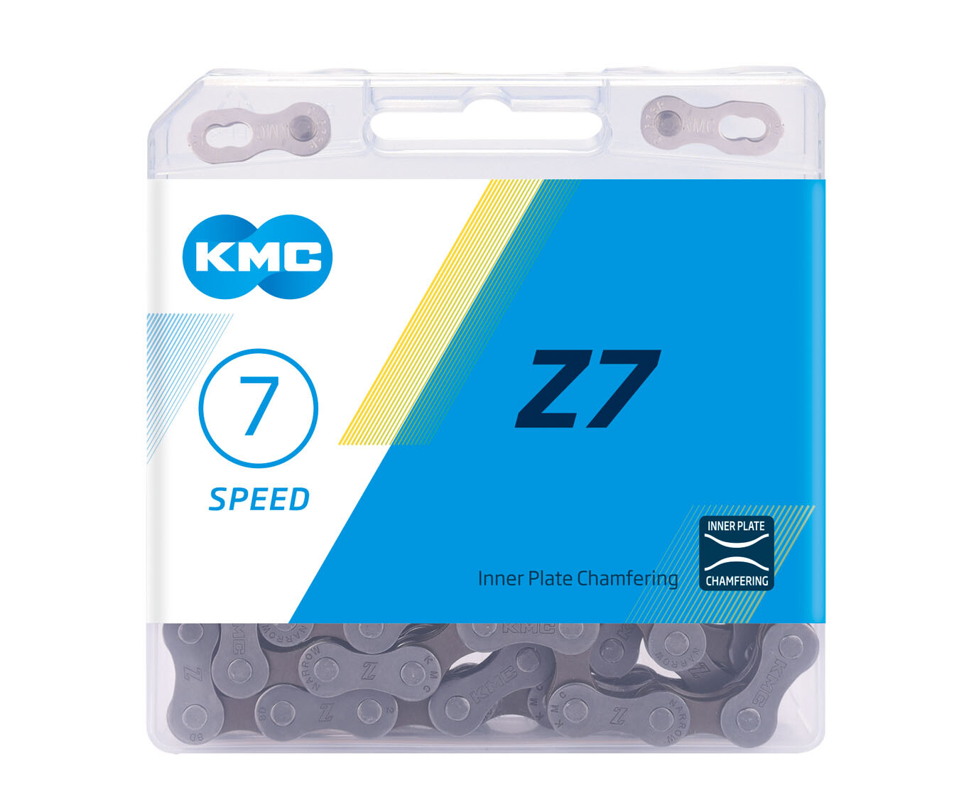 KMC Z7 Z50 5/6/7 Speed Bicycle Chain 116L 1/2″ x 3/32″ Road