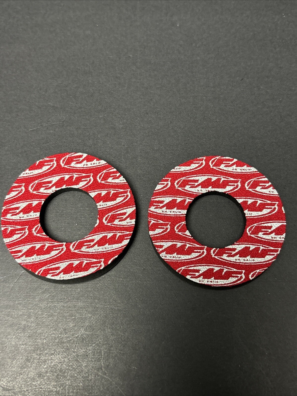 NOS FMF Factory Handlebar Grip Donuts Red Powermoto Bmx Race Fit: Auburn Gt Haro