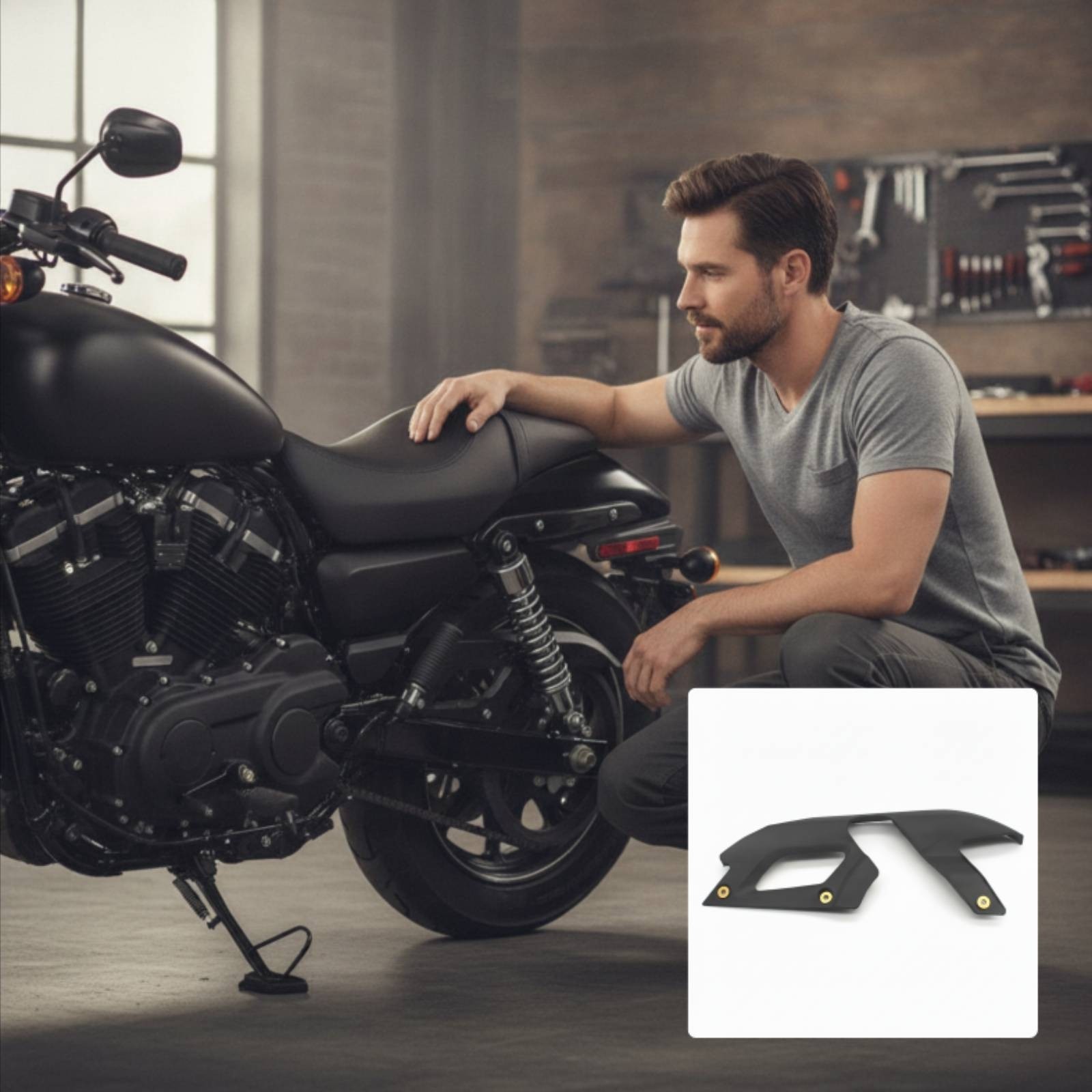 Upper Belt Guard with Bushings Direct Replacement Upper Belt Chain Guard Cover