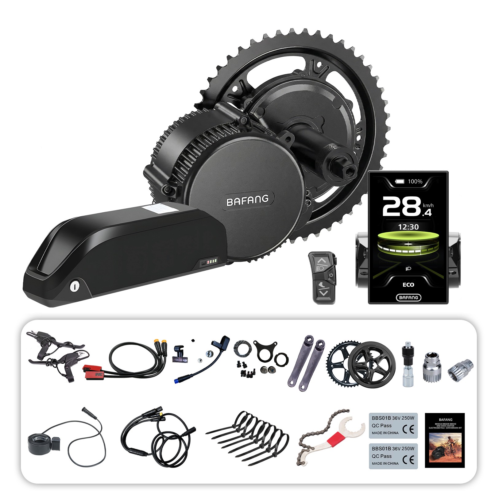 BAFANG CAN 48V Mid Drive Kits BBS02B 68-73mm Bike Conversion Kits