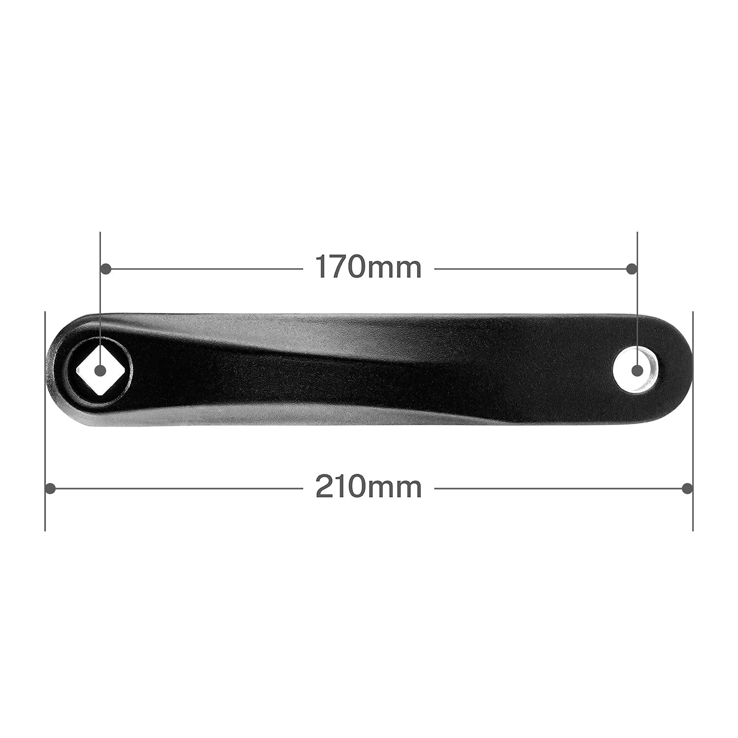Crank Arm Left Available in Diamond Hole and Square Hole,170mm