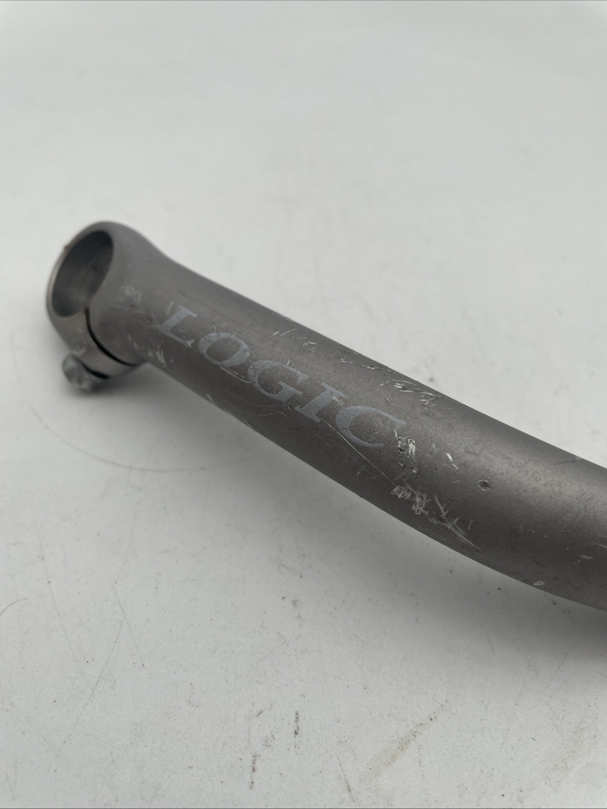 90s Era Ritchey Logic Expert Bar Ends Forged Alloy Clamp Long Bend Silver