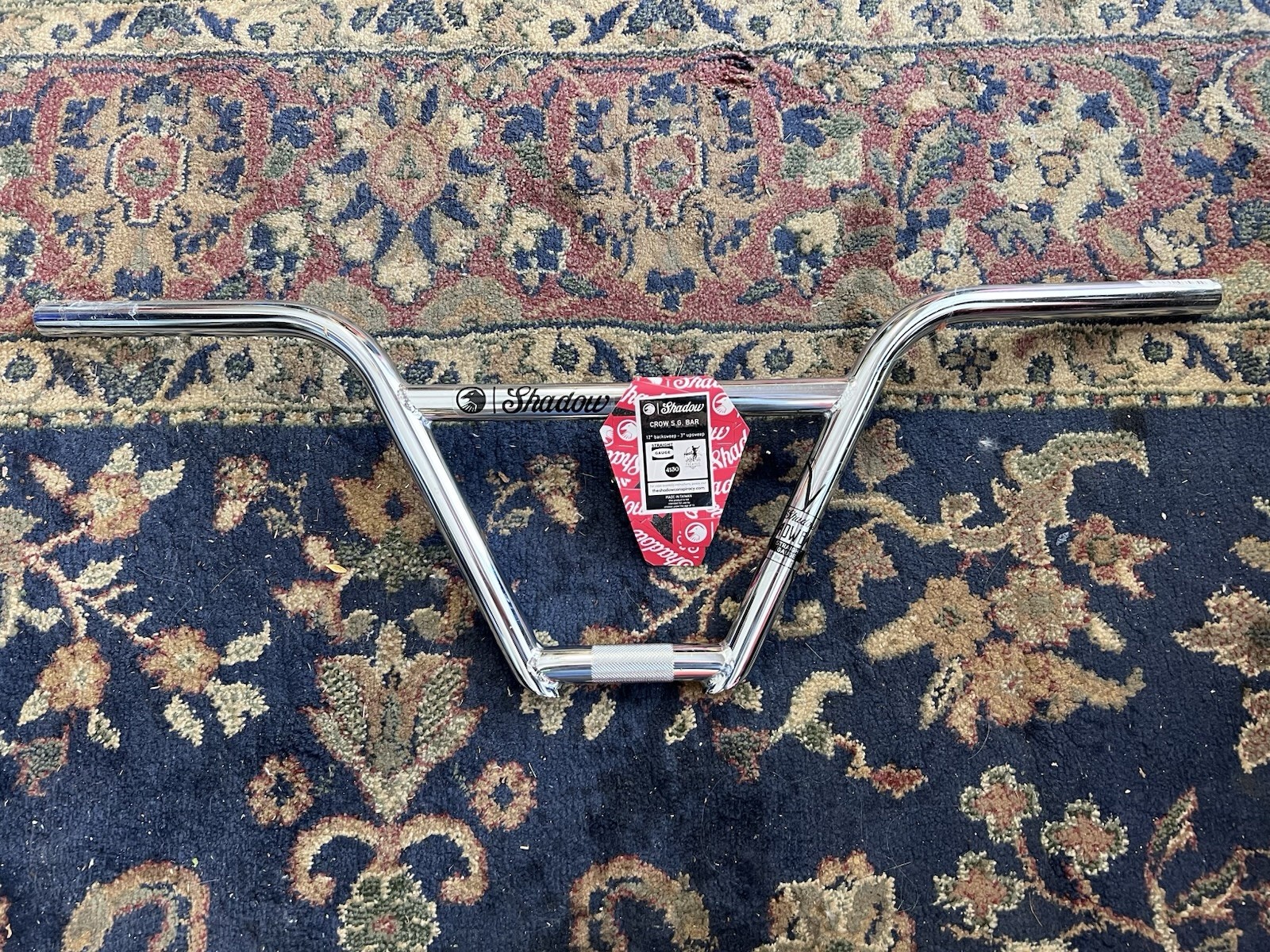 TSC Crow Handlebars – 114-07111 8.7 – 8.7″ Rise 29″ Width 22.2mm Clamp Chrome