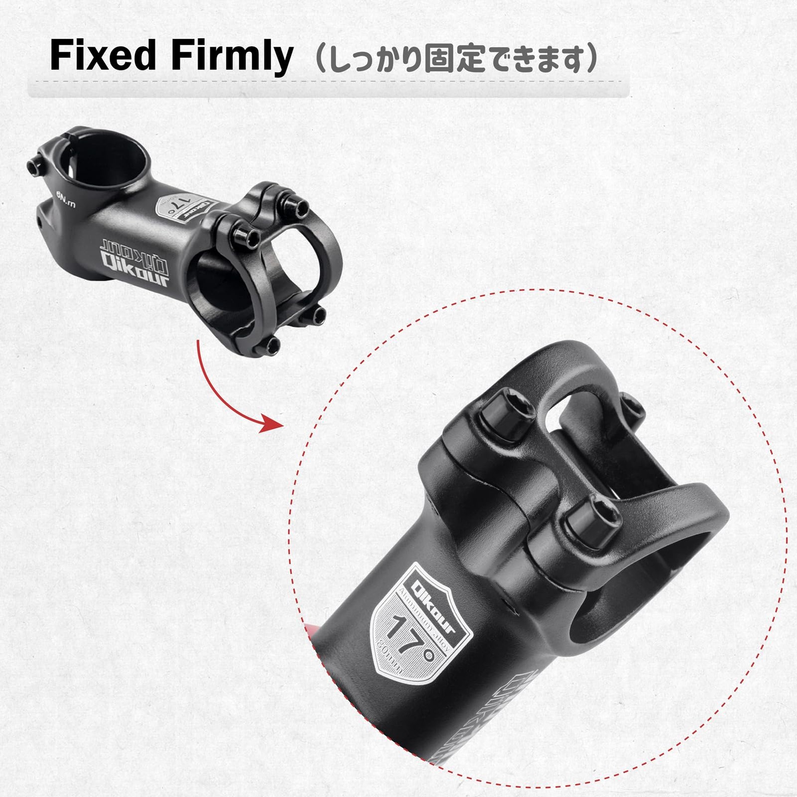 Bike Stem 31.8mm 17 Degree Handlebar Riser Extender For Mountain Bicycle
