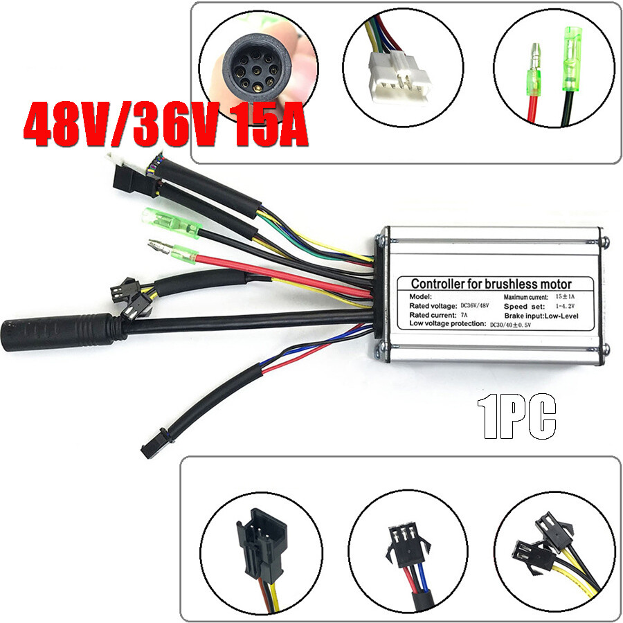 48V/36V 15A Controller For 50W 350W Brushless Motor Electric Bicycle KT Display