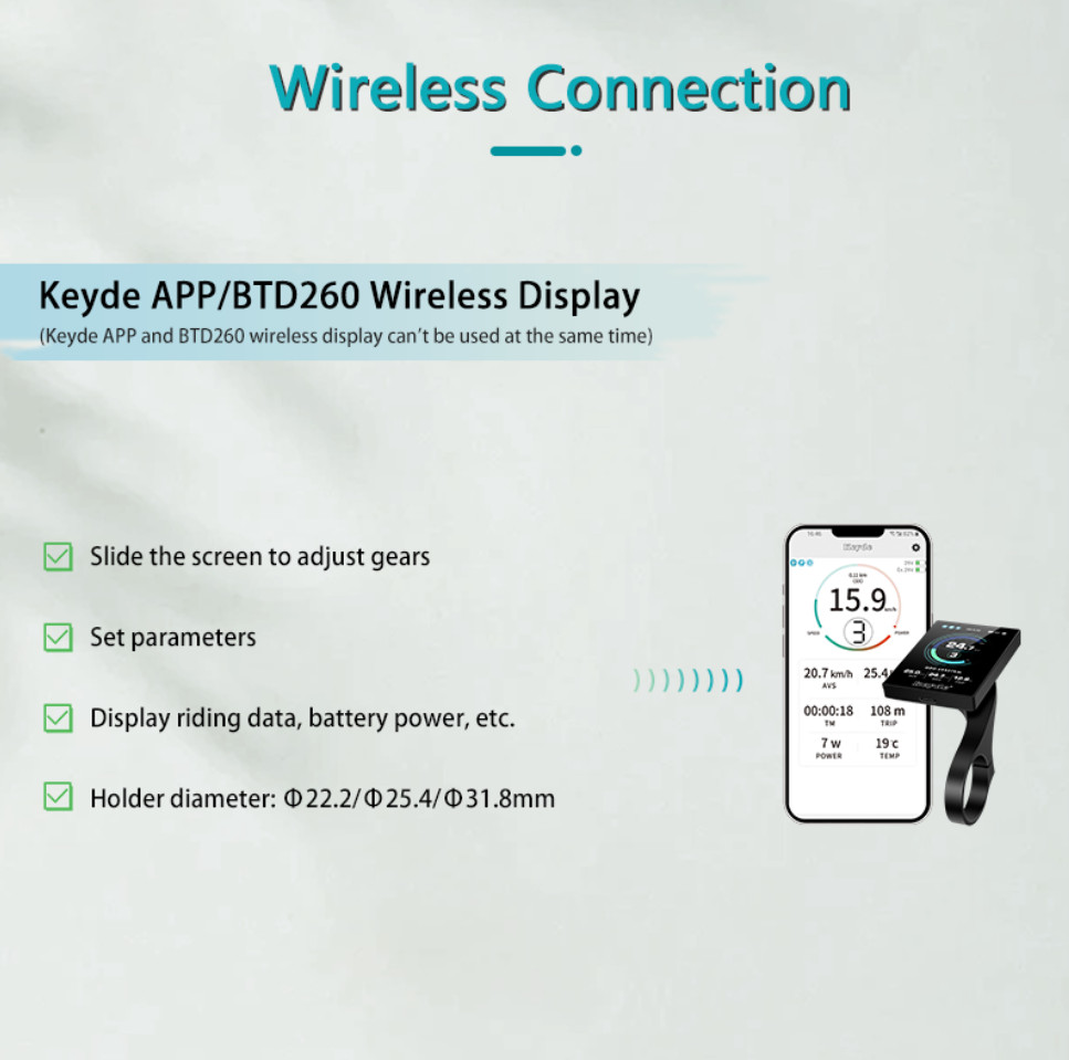 KEYDE P160 Ebike All-In-One Conversion Kit Class 1 Bulit in Battery / Controller
