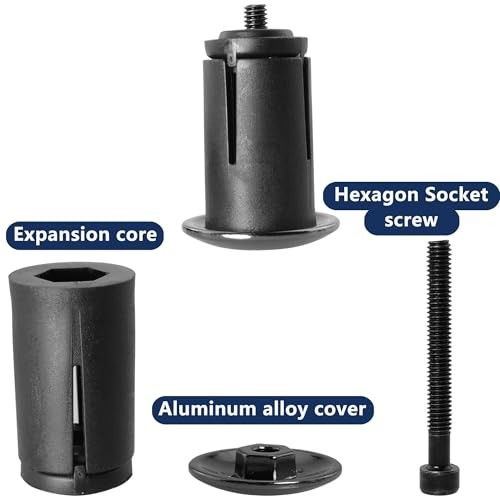 Aluminum Alloy Bike Handlebar End Plugs, 1 Pair Expanding Bar End Caps for