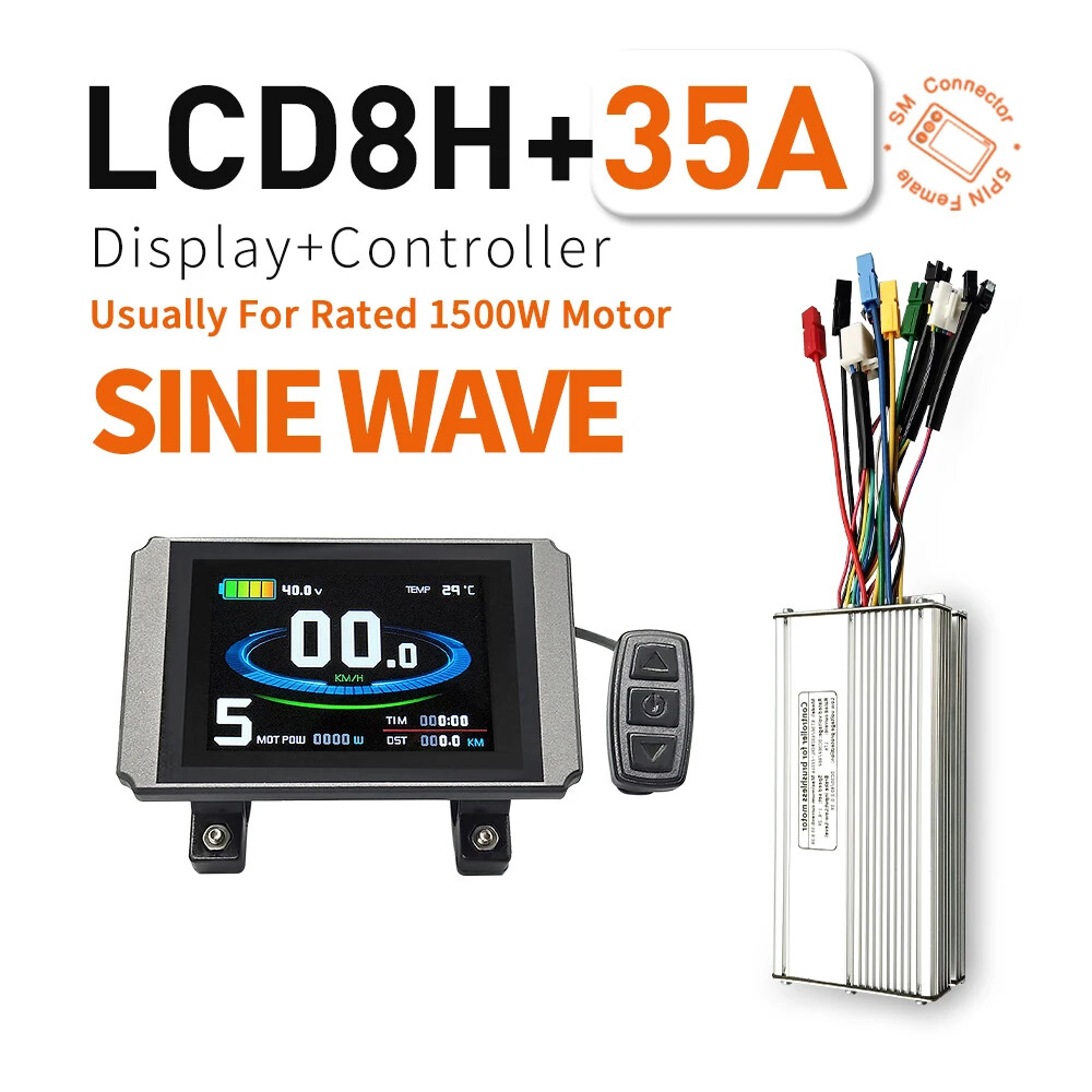 E-bike 30A 35A 50A 1000W-3000W Controller and Display 36V/48V LCD5 LCD7C LCD8H