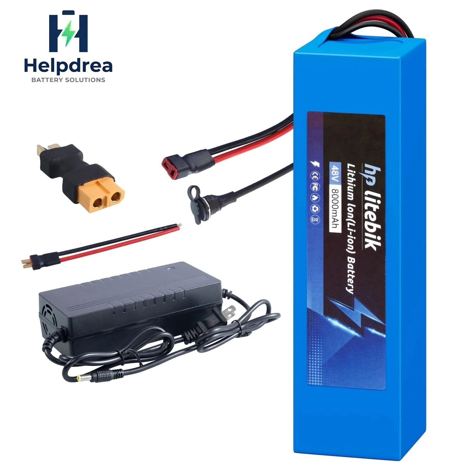48V 8Ah Lithium Ion ebike Battery 0W-1500W Electric Bike Bicycle Scooter Motor