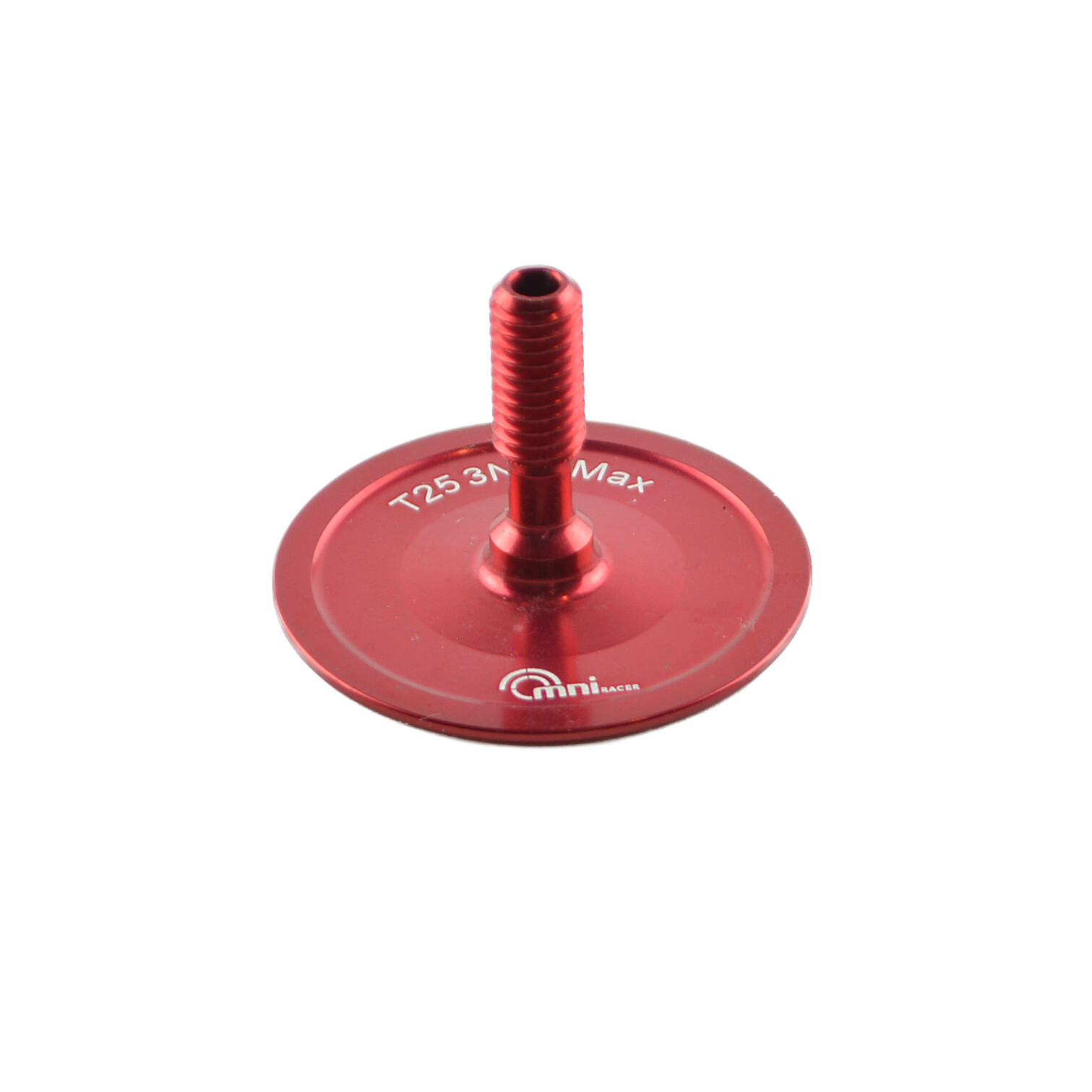 OMNI Racer WORLDS LIGHTEST Alloy Headset Top Cap & Bolt: JUST 3.4 grams!! RED