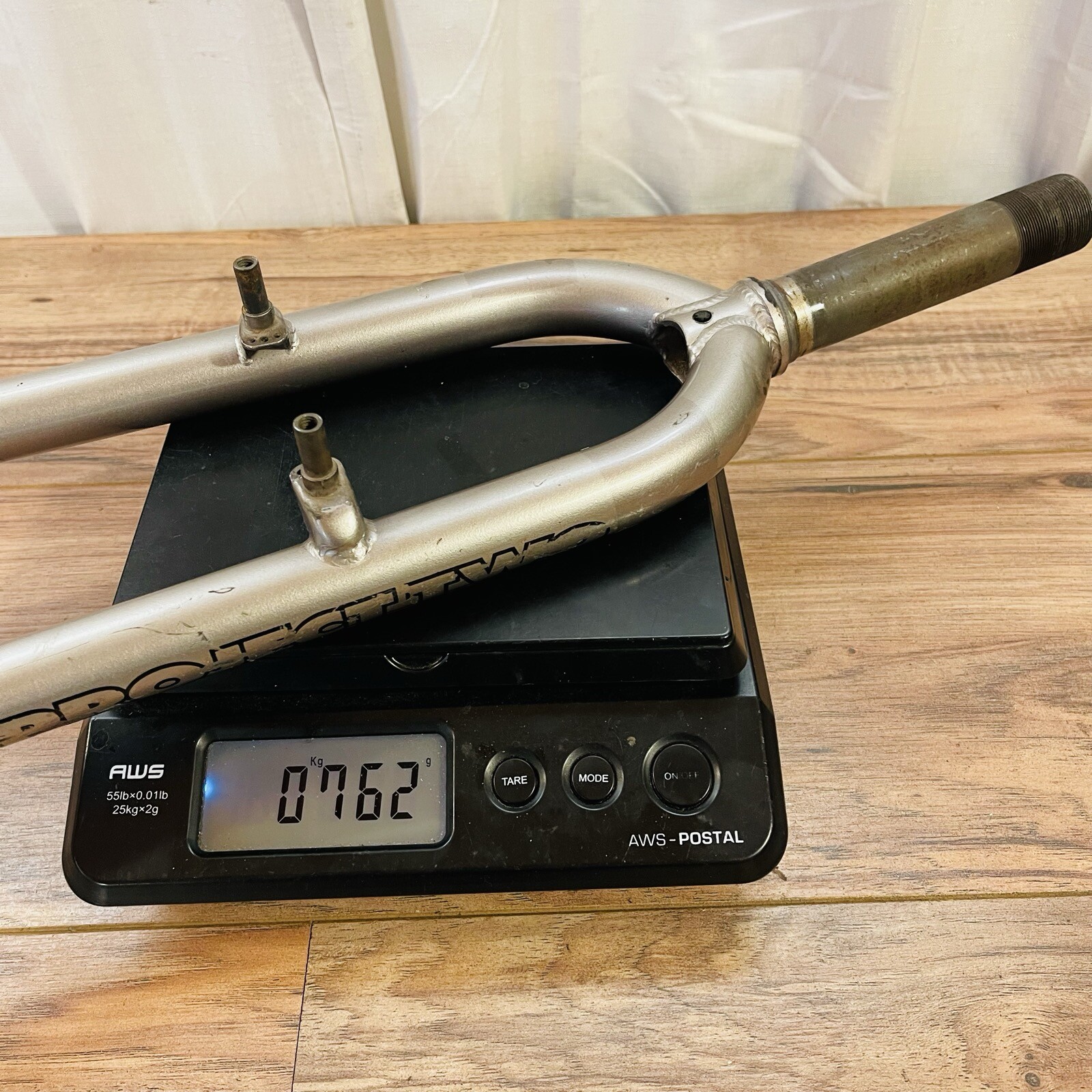 90s Kona Project Two 2 MTB Fork 26 1 1/8 Threaded SHORT 122mm 415mm AtoC Gold