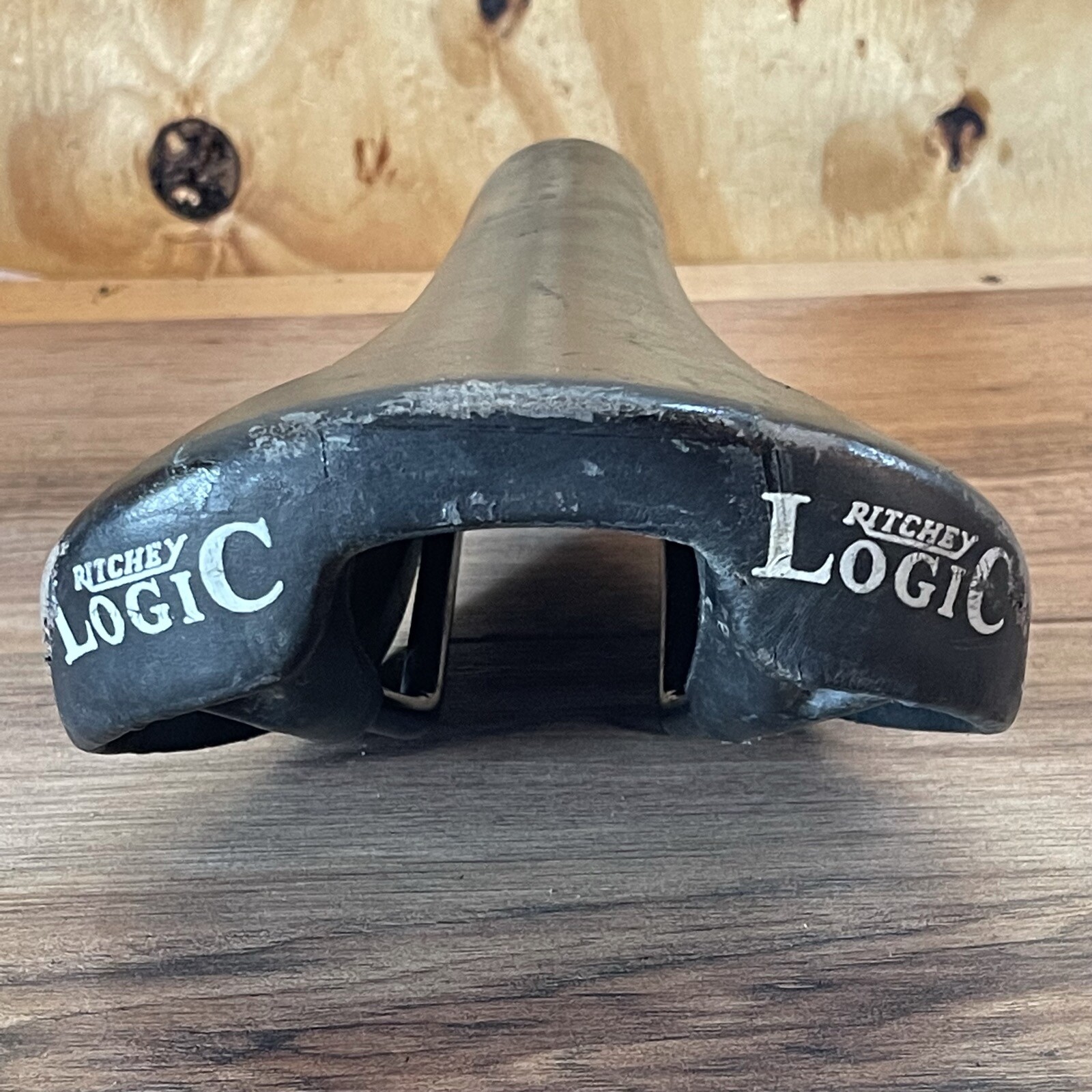 Vintage Ritchey Logic MTB Saddle Viscount Special Development Black Leather