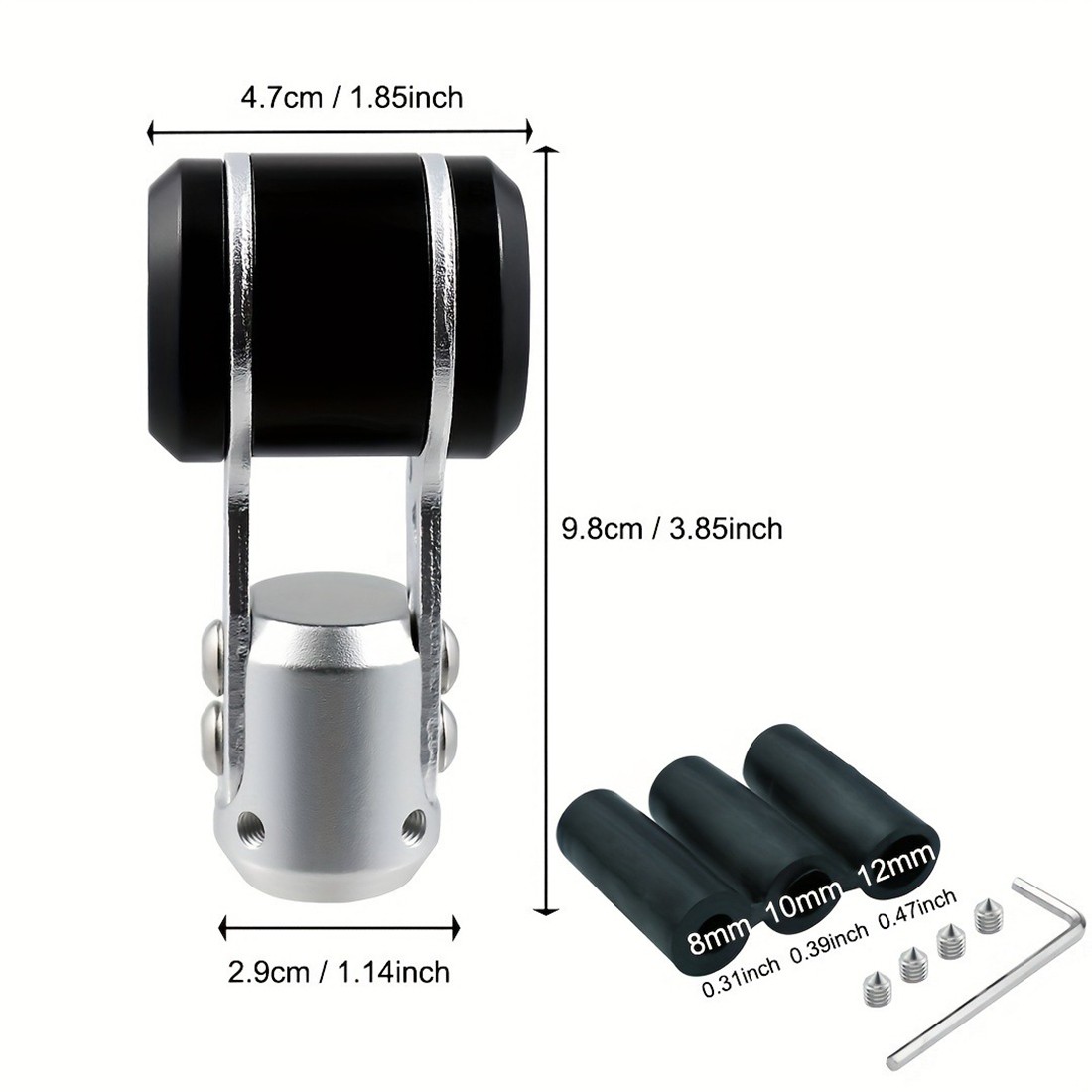 Truck-Ready Ergonomic Stylish Modern Easy-To-Install Weighted T-Shape Shift Knob