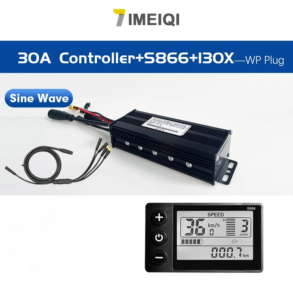 Electric Bike Sinawave Controller 36V/48V 17A 26A 30A 40A with LCD S866 Display