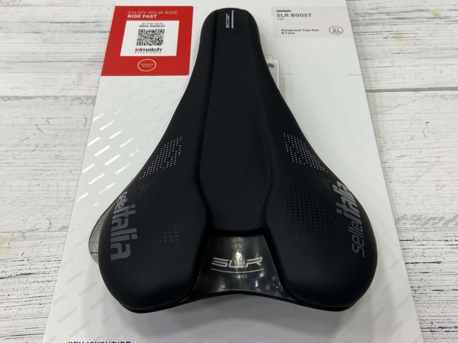 Selle Italia SLR Boost TM S1 130x248mm Manganese Rail Road Saddle (Black)