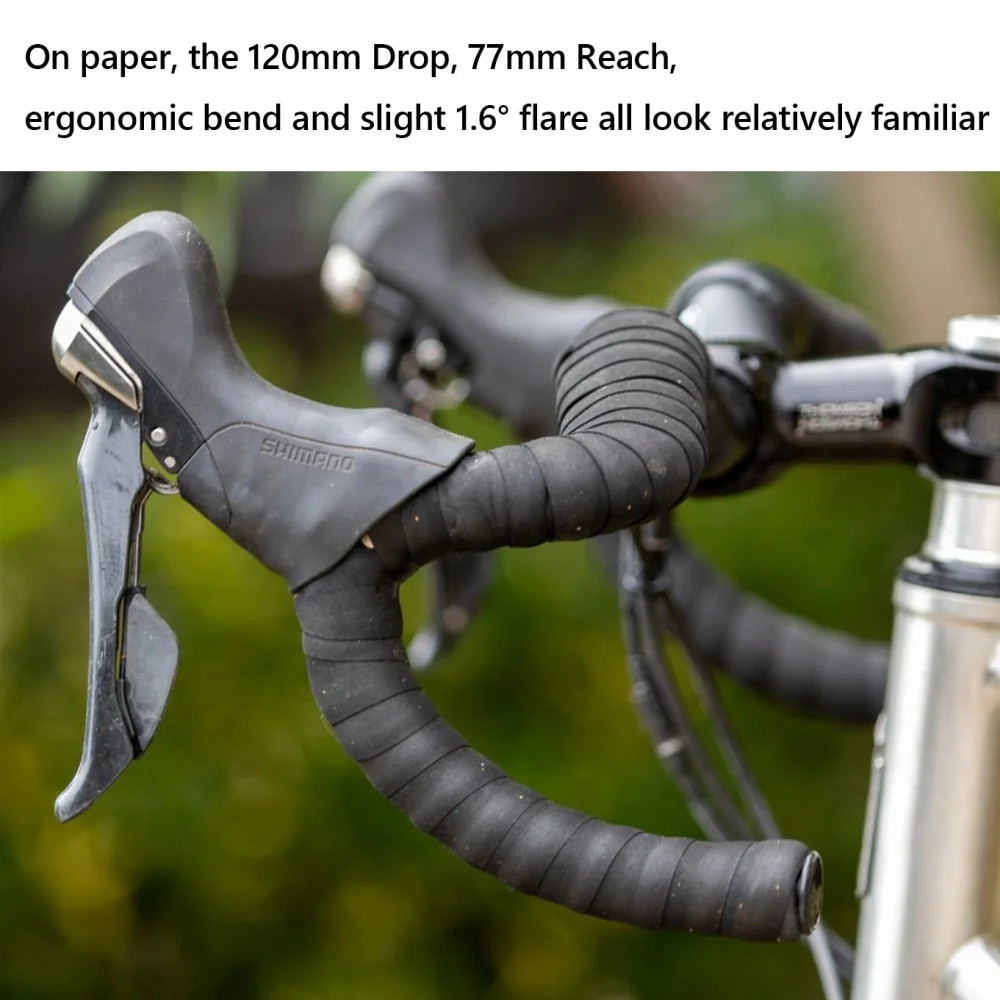 Carbon Fiber Gravel Bent Bar Racing Bicycle Handlebar 380/400/420/440mm Width