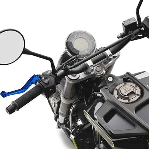 1 Pair 22mm 7/8″ CNC Aluminum Motorcycle Clutch Disc Brake Lever Handles, Blue