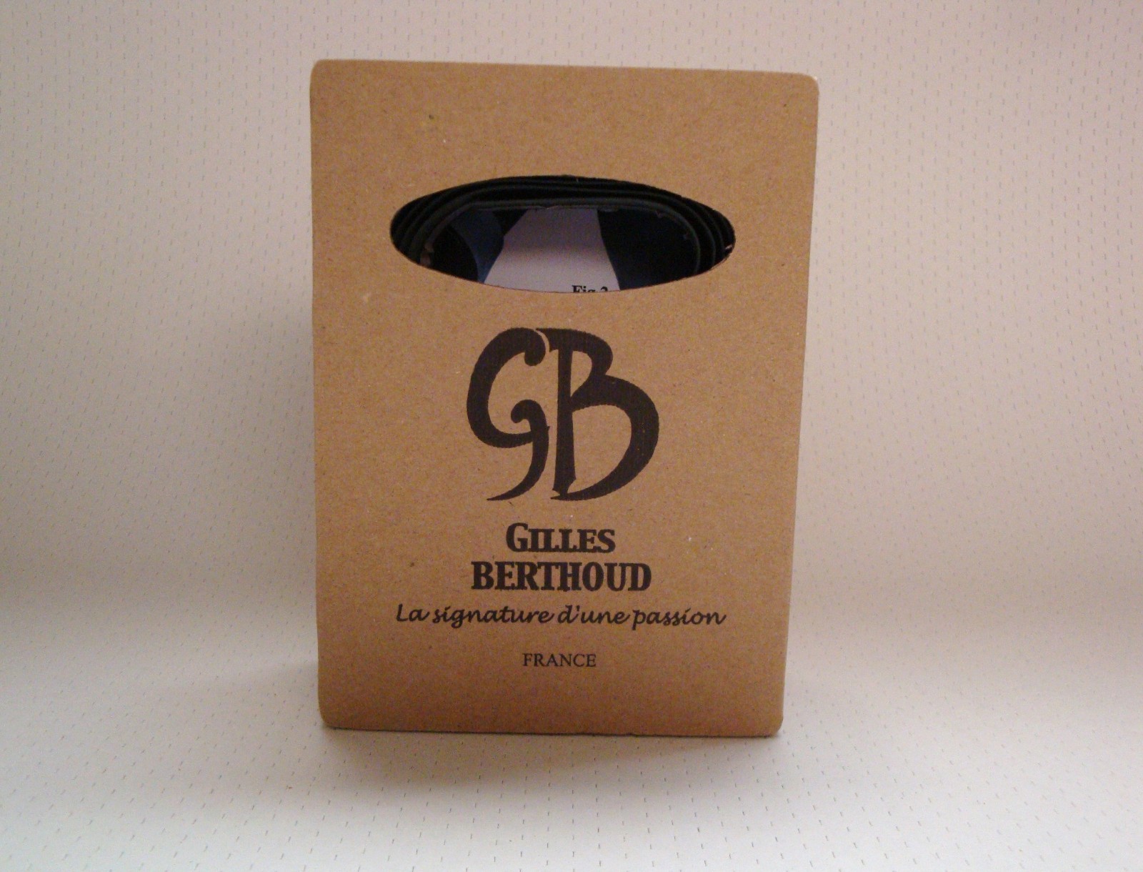 NEW IN BOX GILLES BERTHOUD BLACK LEATHER CALF HANDLEBAR TAPE MADE IN FRANCE