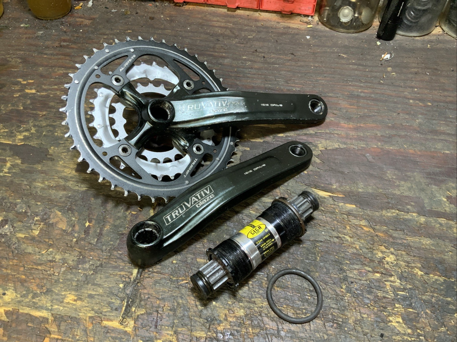 Truvativ Blaze Triple MTB Crankset 175mm ISIS Drive w/68×113 Bottom Bracket