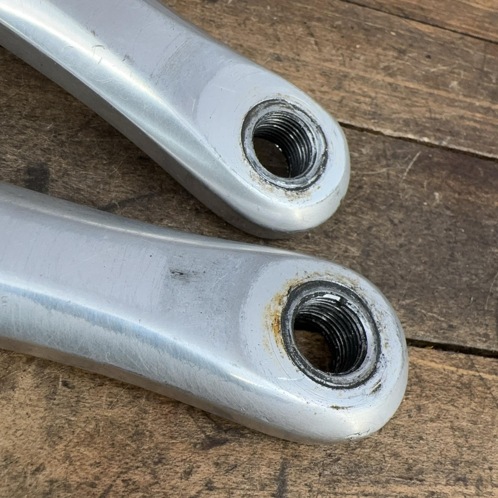 Vintage Specialized Crank Set 175 Mm Triple Square Taper 110 BCD S Logo MTB