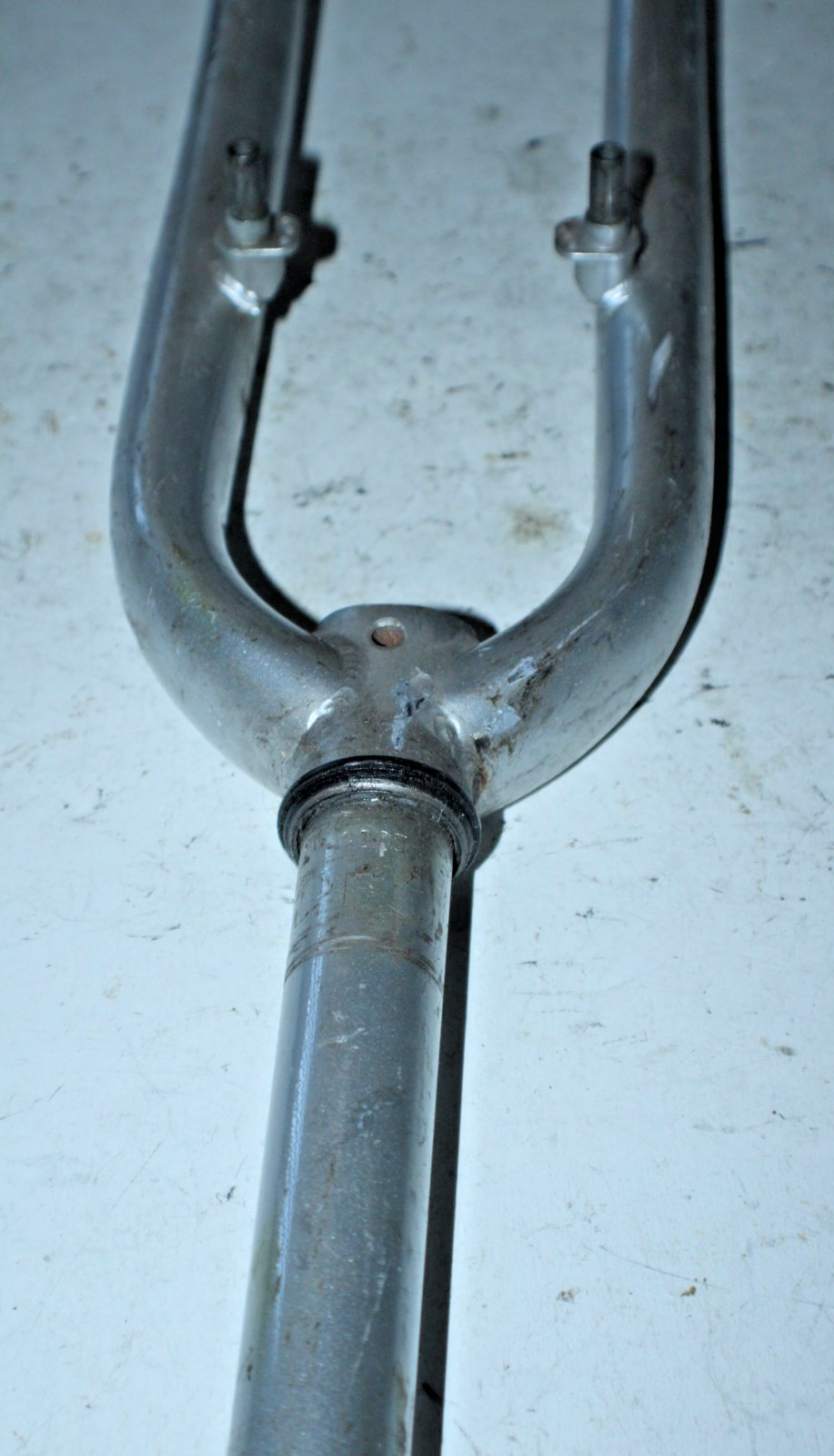 Aricid MTB Hybrid Bike Fork 26″ 11/8″ Threaded 195mm Silver Steel Rigid Ships US