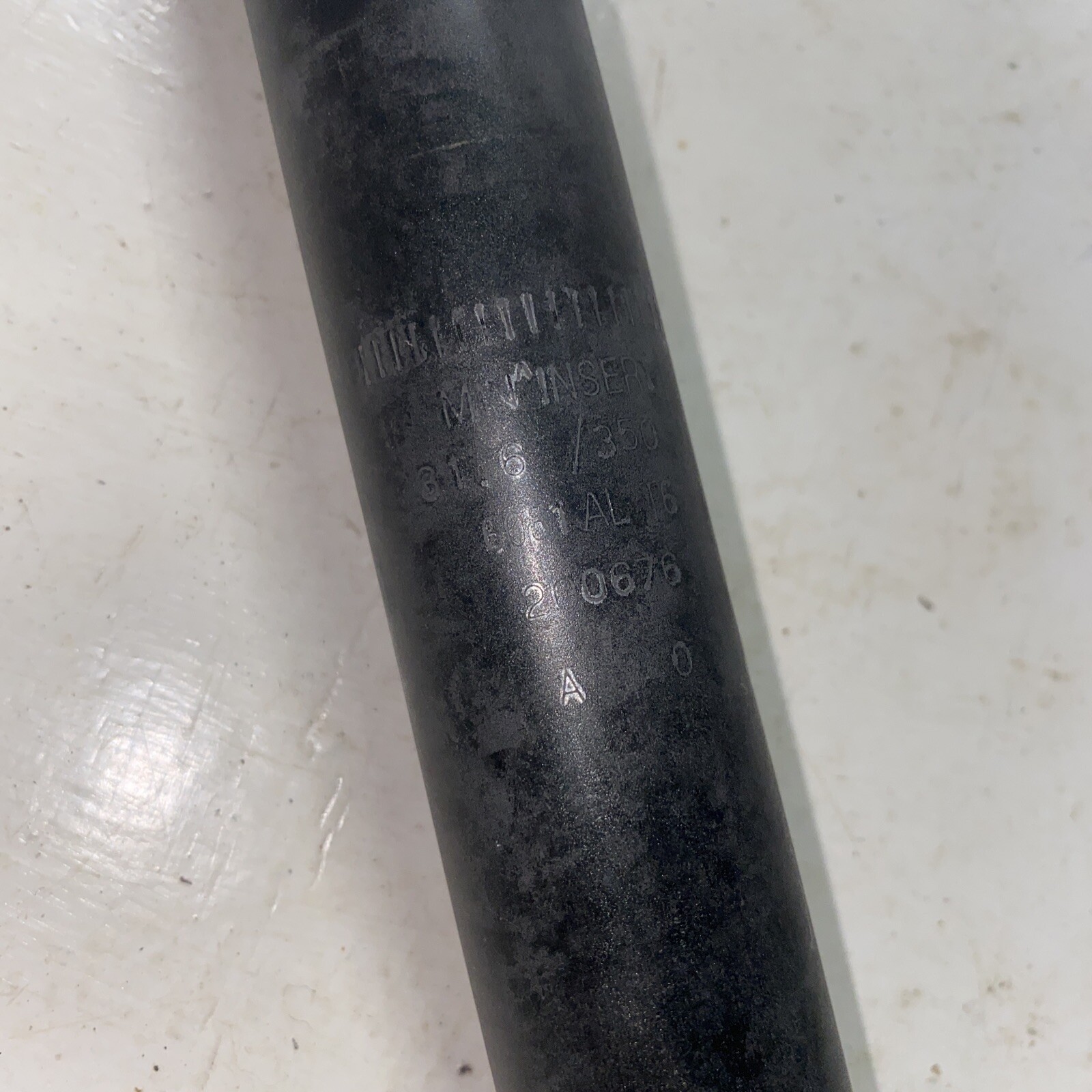 ONYX Series Bicycle Bike Seatpost Black 31.6 x 350mm black 20mm setback Alloy