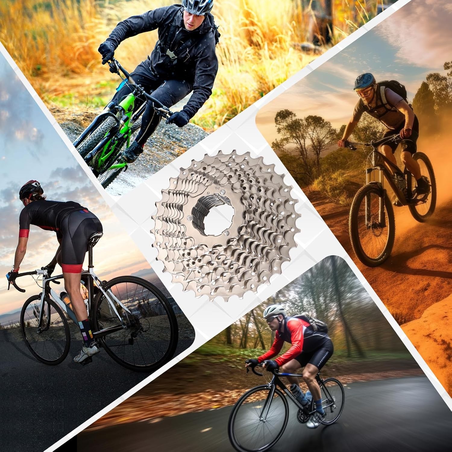 8-12 Speed Ultra-Light Bike Cassette 11-52T for Shimano SRAM Mountain & Road