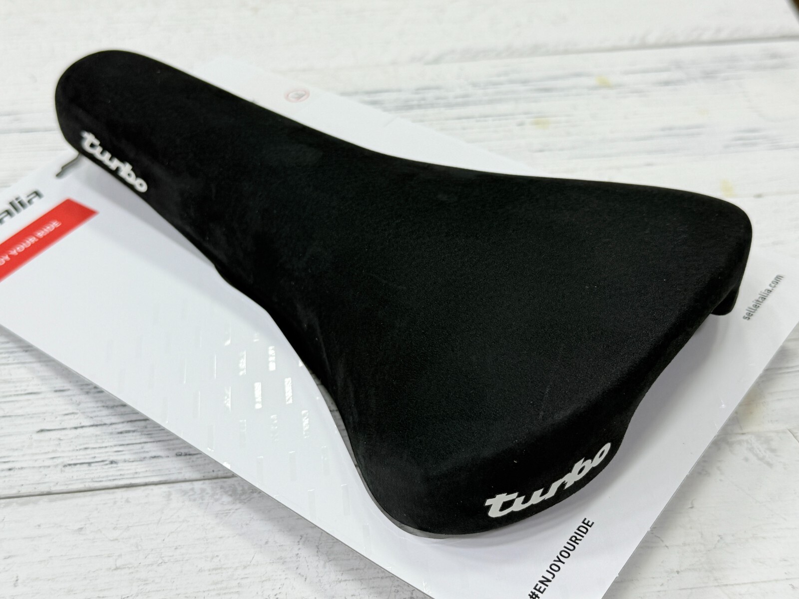 Selle Italia Turbo 1980 Nubuk Leather FeC Alloy Rail 146 x 275mm Saddle (Black)
