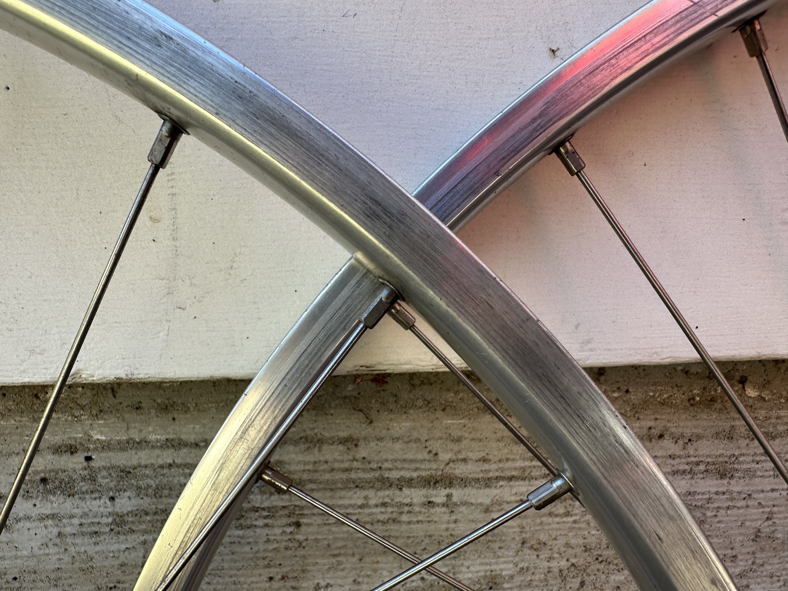 Vintage Araya winged logo rims / Sunshine hubs 27×1-1/4 wheel set 36 spoke