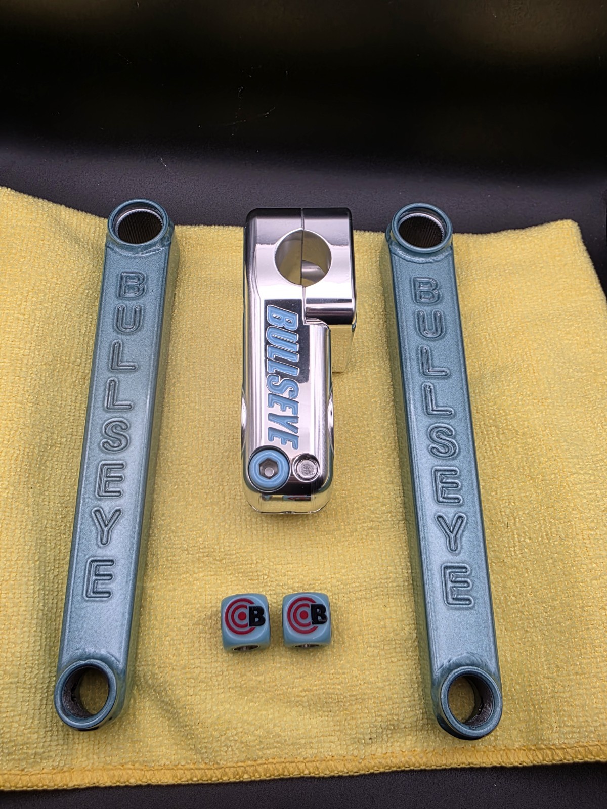 BULLSEYE 🎯 Cranks Exclusive Factory Sample ONEOFONE With Custom Stem Bmx Gt Se