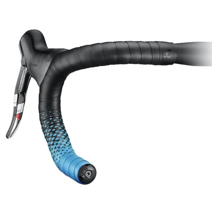 Ciclovation Leather Touch Bar Tape Fusion Blue w/Black Bar Plugs
