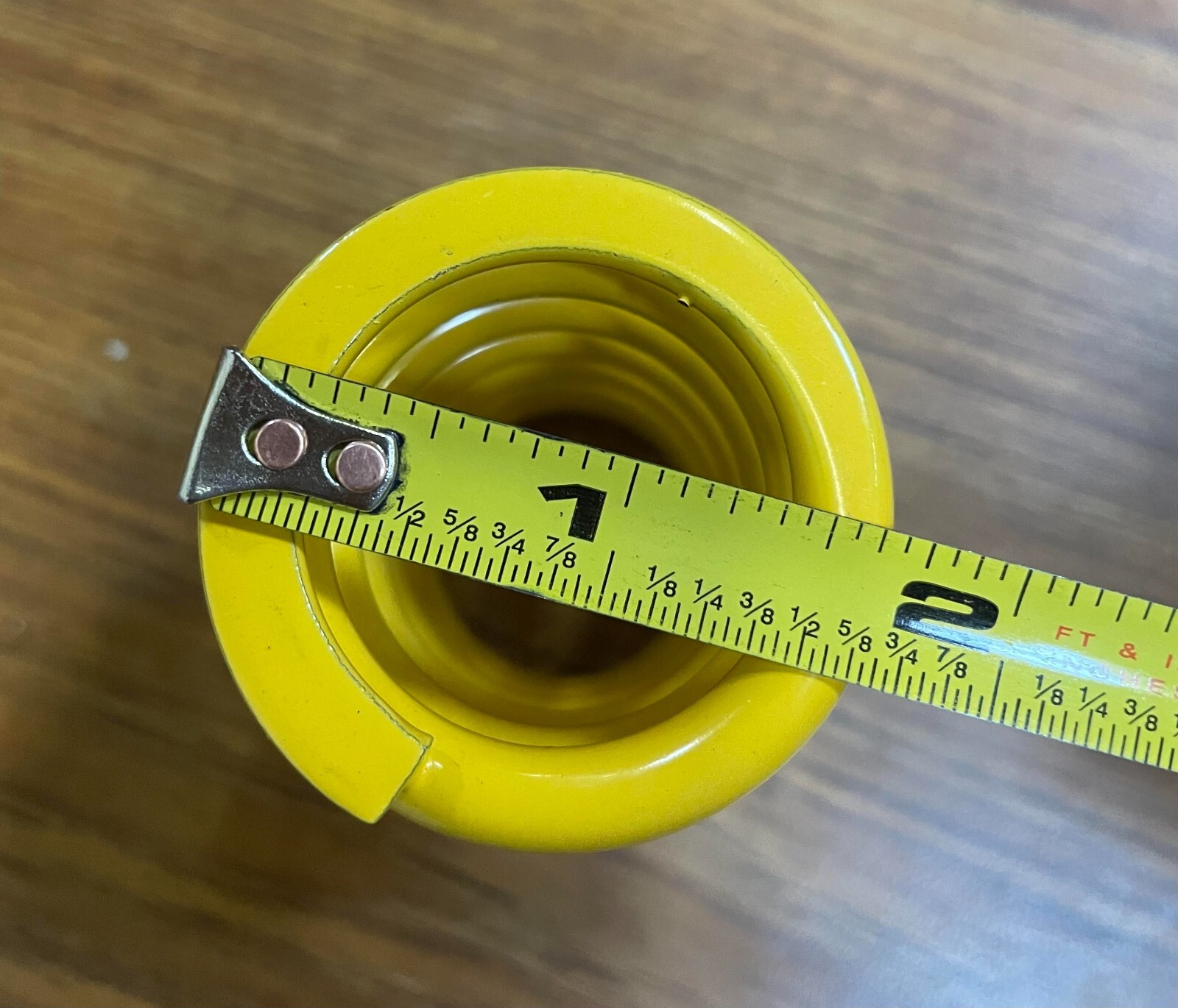 Steel shock spring, yellow 2pk