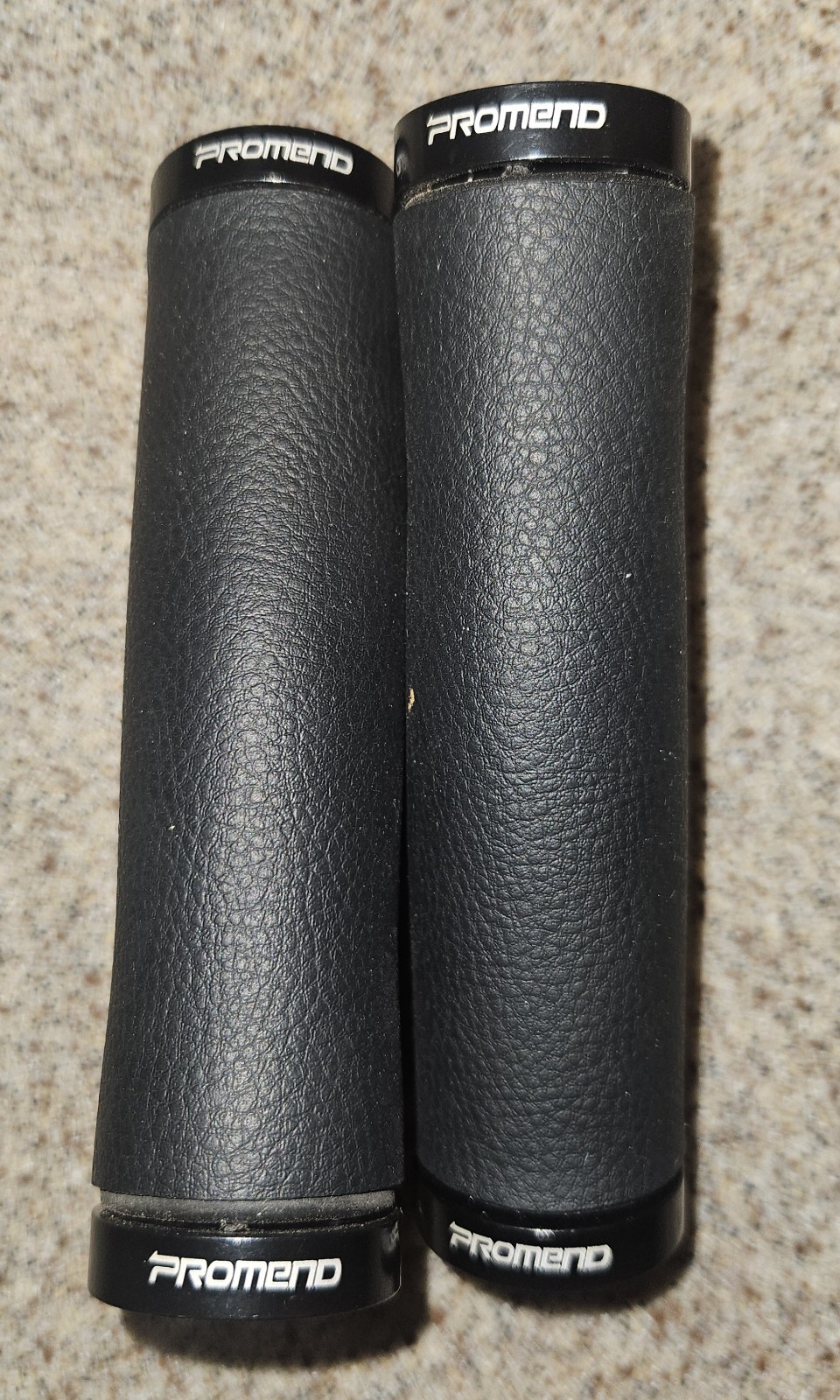 PROMEND Bicycle Grips Anti-Skid Lock-on Fiber Leather MTB Bike Black