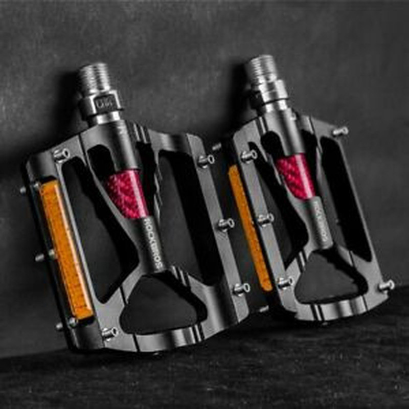 ROCKBROS Bike Pedals MTB Aluminum 9/16″ Sealed Bearing Platform Bicycle Pedals