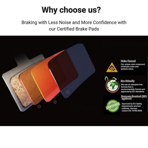 Resin Organic Semi-Metal Brake Pads for Zoom DB280, DB550, DB450, DB350,