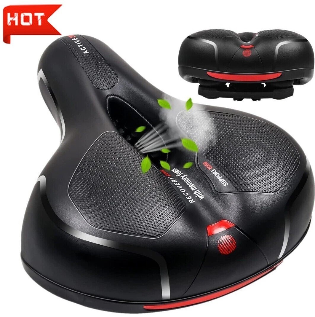 Bike Seat Comfort Bike Saddle Mountain Bike Soft Wide Bike Seat Cushion New