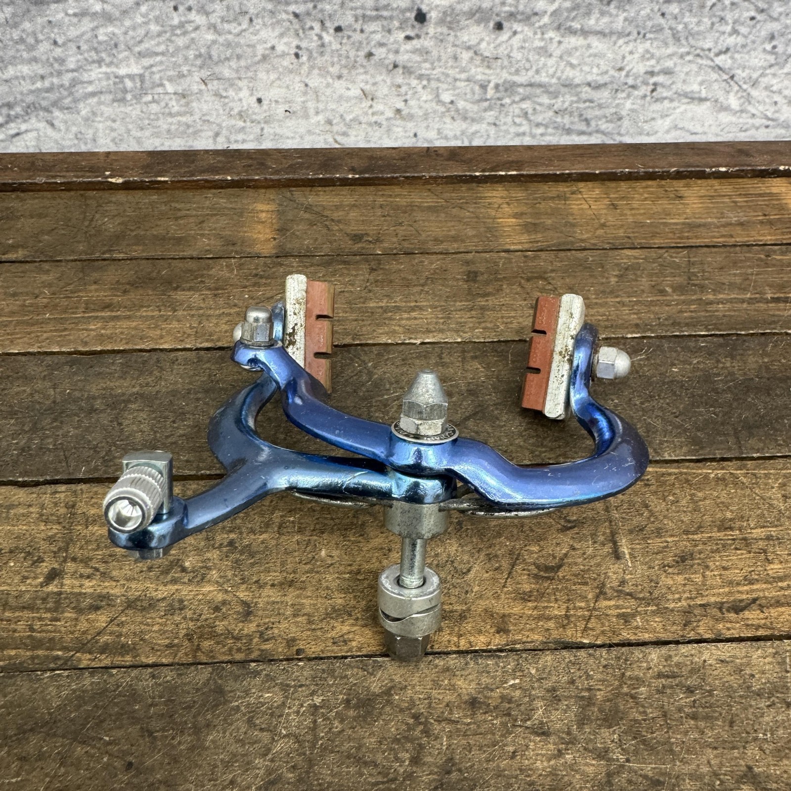 Vintage 1020 Side Pull Caliper Brake Blue Single BMX Road Bike 80s