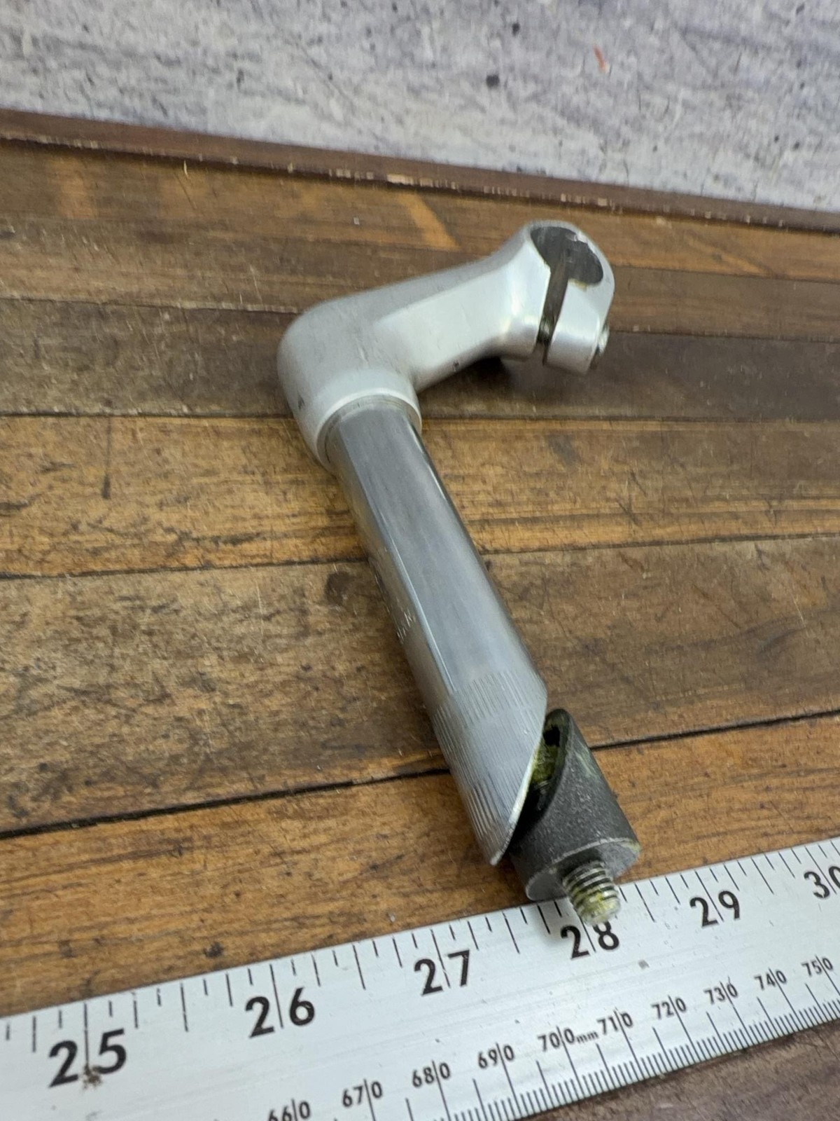Vintage Sakae MT Quill Stem 22.2 5.4 Clamp Silver Japan Riser MTB Bar Cafe Bike