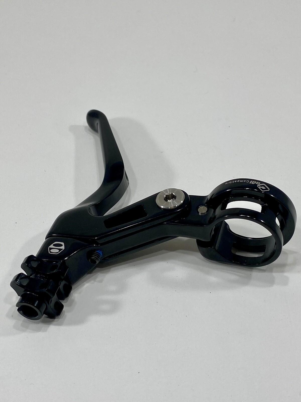 BOX ONE Genius 85mm BMX Racing V Brake Lever Black Ti Bolts ODI Clamp