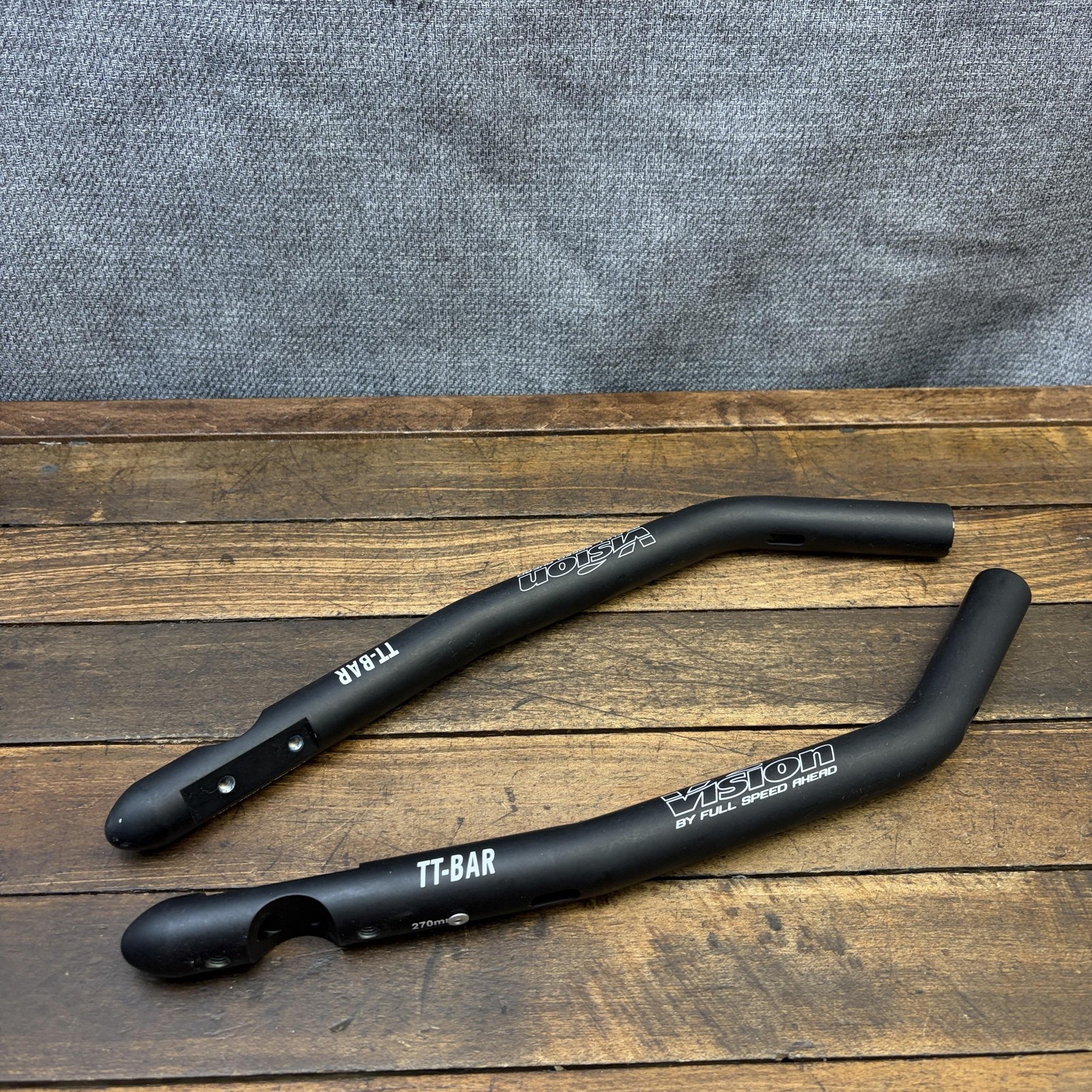 Vintage Vision TT-Bar Aerobar Clip On Extensions Alloy 270mm TT Tri Bar Bike