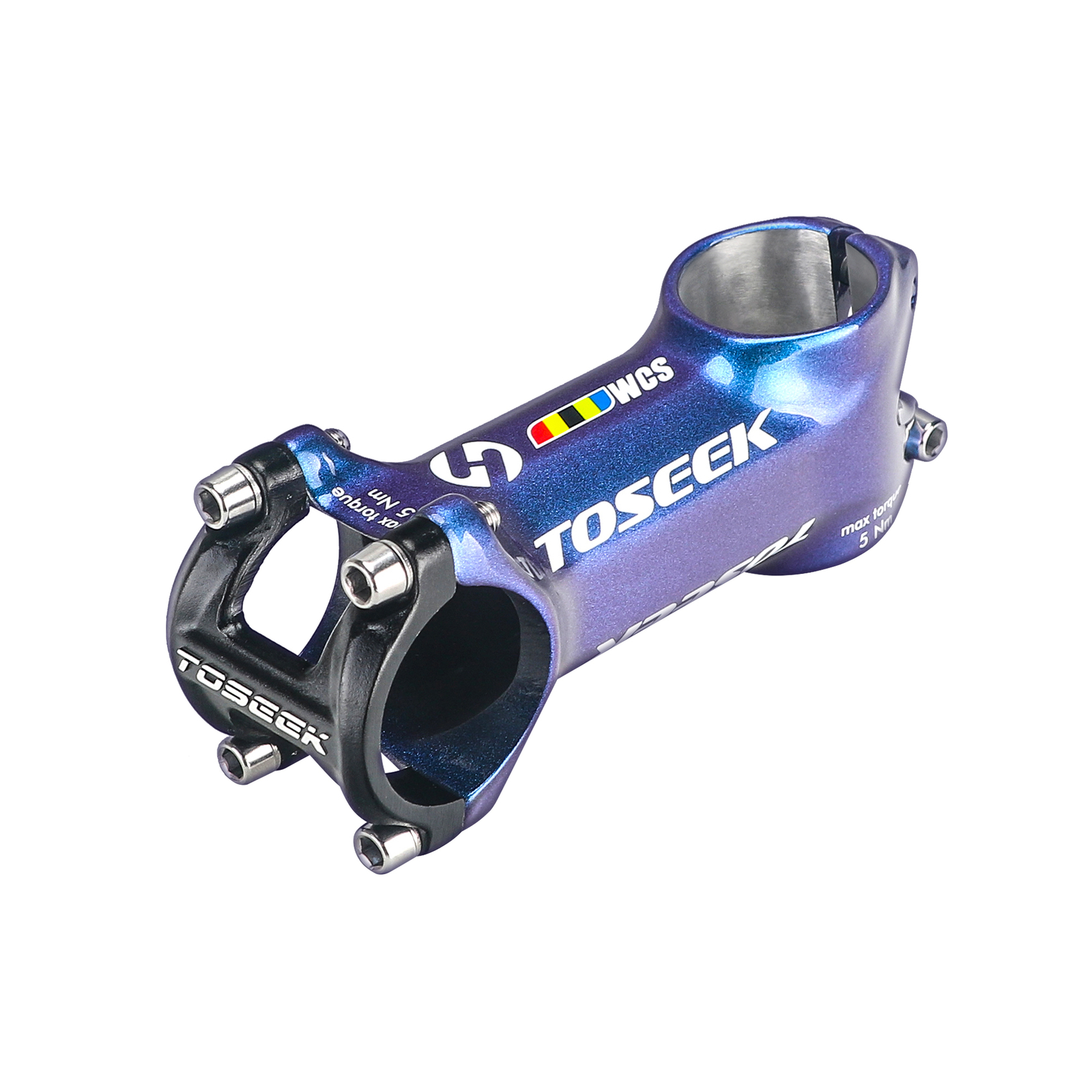 TOSEEK 6°/17° Bicycle Stem Aluminum Mountain Road Bike Stem 28.6*31.8mm 60-110mm