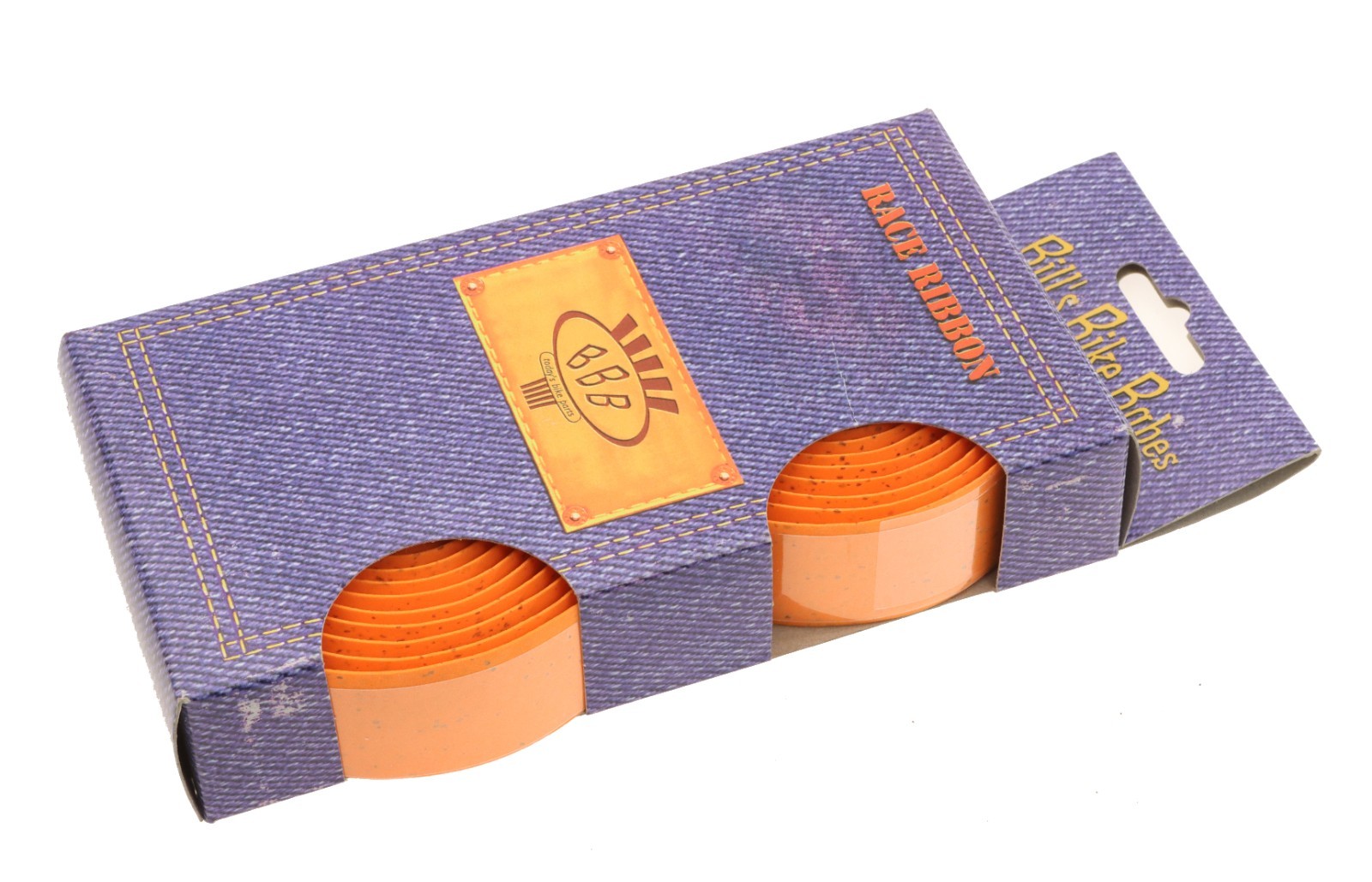 BBB Race Ribbon Bar Tape Adhesive Synth Cork-Like ORANGE Handlebar Wrap NEW NOS