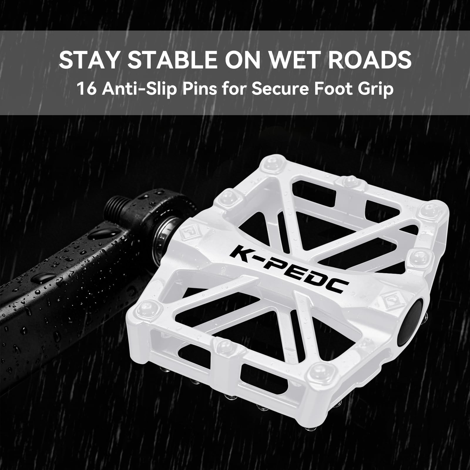 TXJ Sports Bike Pedals 9/16″ Bicycle Pedals Mountain Bike, Aluminium Lightweight