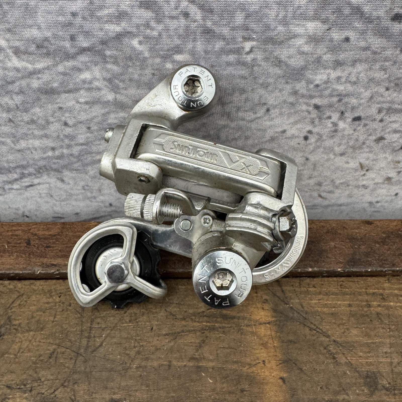 Vintage SunTour VX-S Rear Derailleur NOS New Japan Bike Silver Maeda 1970s Chimo