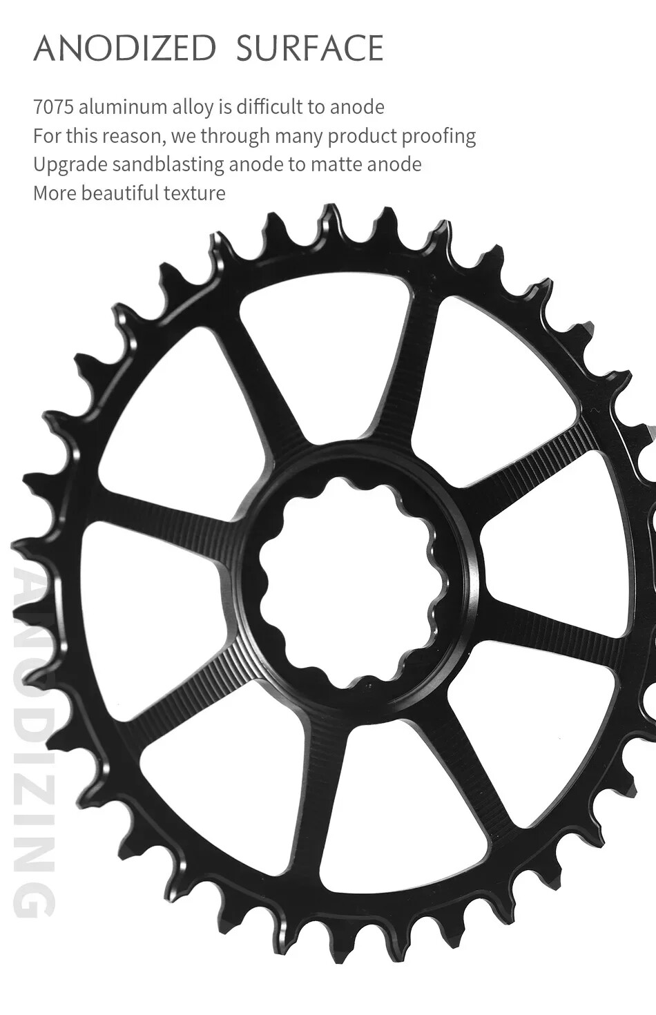 5.5mm Offset Round Bicycle Sprocket 28T-36T Road Bike Crankset Wide Chainrings