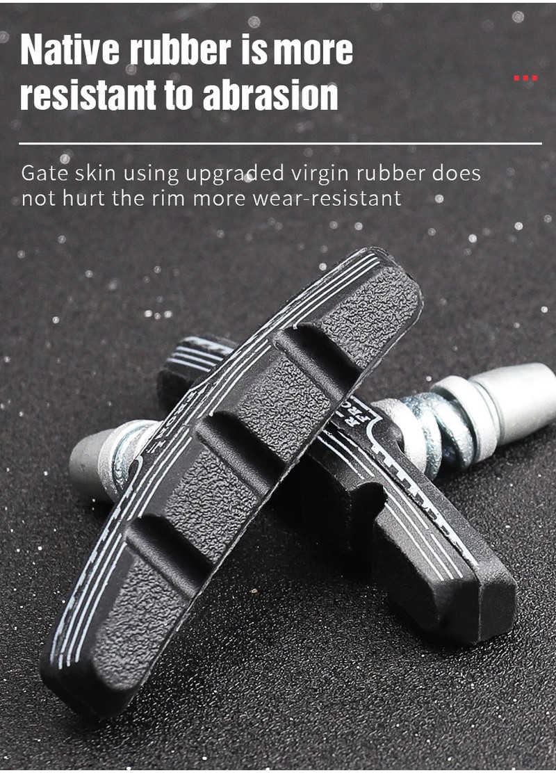 MTB Road Bicycle V-Brake Pads Bike Brake Shoes 70Mm 73Mm Threaded for Linear Pul